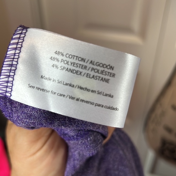 Purple Drape-front pullover Topper - Picture 4 of 4